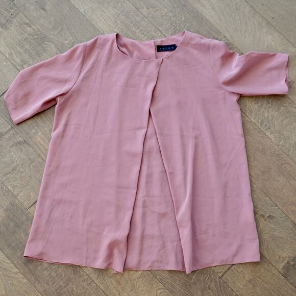 Hatch Short Sleeve Pullover Polyester Shirt Pink Womens Size 1/ S - Picture 1 of 4